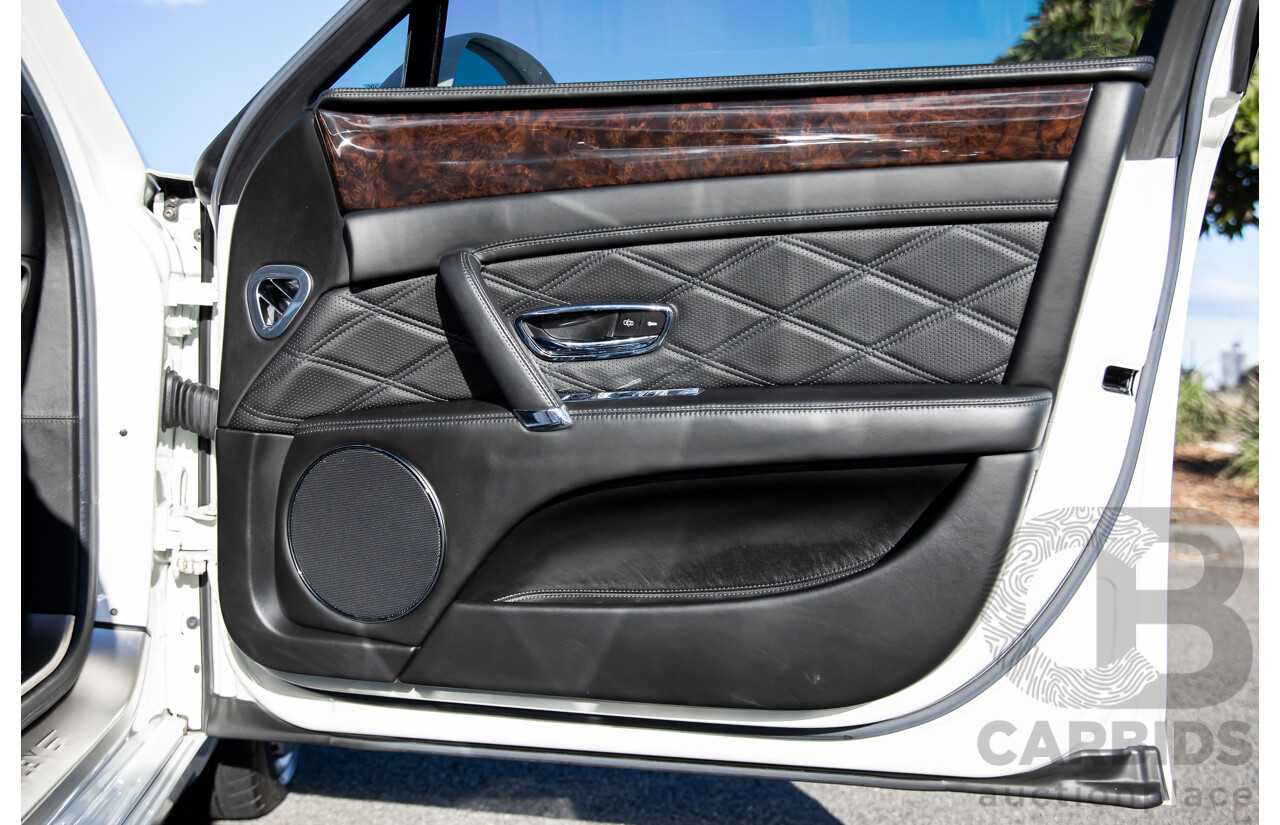 12/2014 Bentley Flying Spur V8 Mulliner (AWD) 3W MY15 4d Sedan Glacier White Twin Turbo V8 4.0L