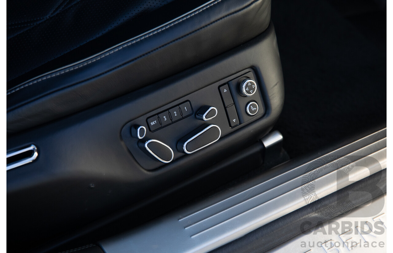 12/2014 Bentley Flying Spur V8 Mulliner (AWD) 3W MY15 4d Sedan Glacier White Twin Turbo V8 4.0L