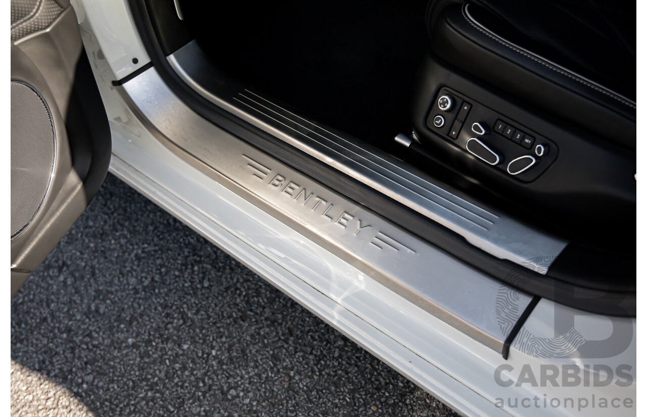 12/2014 Bentley Flying Spur V8 Mulliner (AWD) 3W MY15 4d Sedan Glacier White Twin Turbo V8 4.0L
