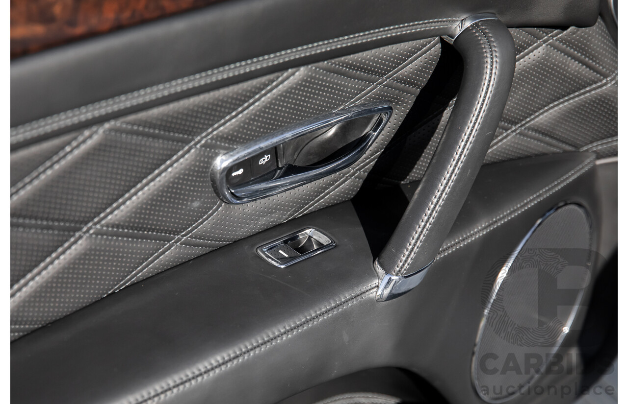 12/2014 Bentley Flying Spur V8 Mulliner (AWD) 3W MY15 4d Sedan Glacier White Twin Turbo V8 4.0L