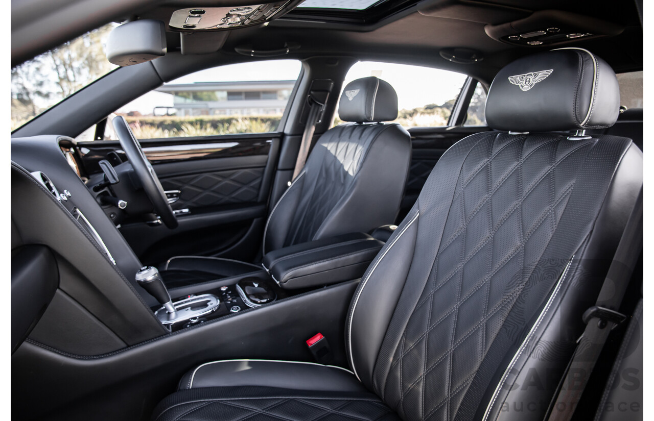 12/2014 Bentley Flying Spur V8 Mulliner (AWD) 3W MY15 4d Sedan Glacier White Twin Turbo V8 4.0L