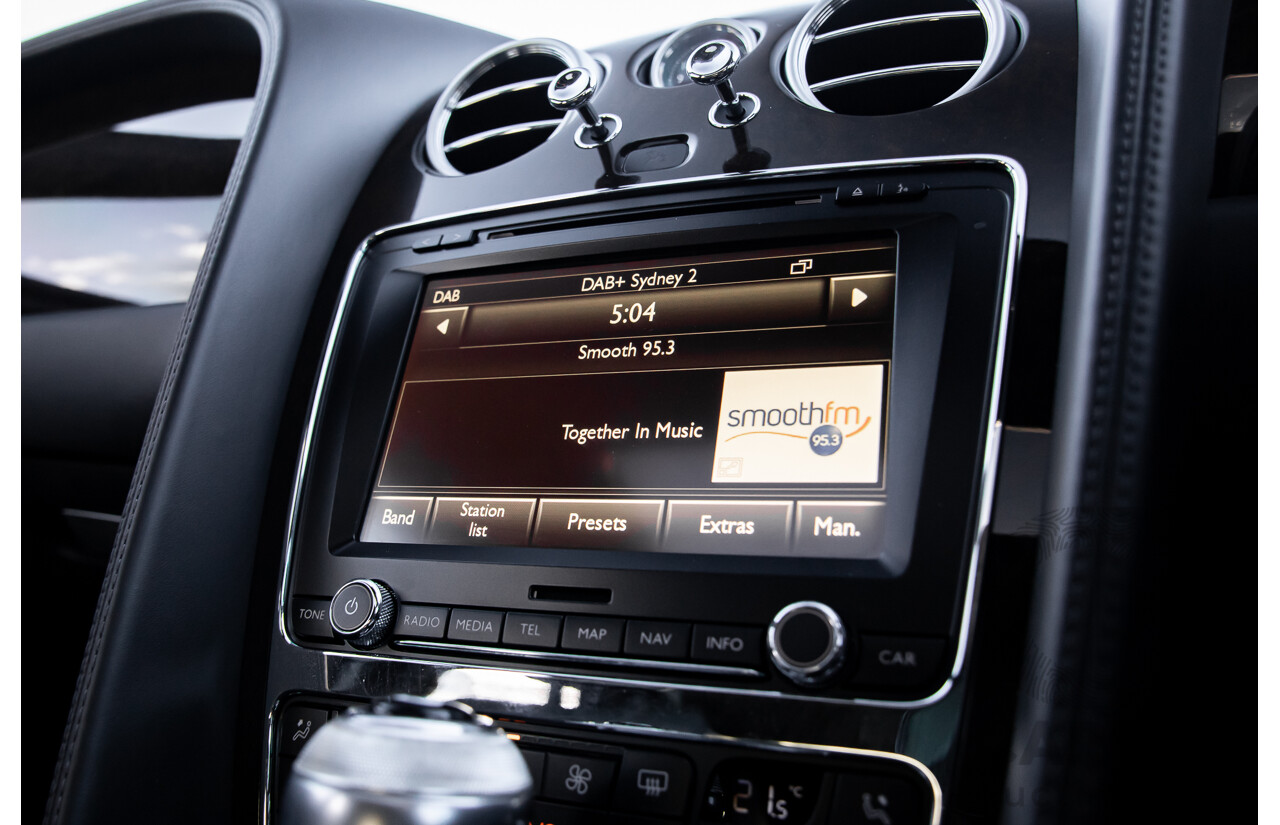 12/2014 Bentley Flying Spur V8 Mulliner (AWD) 3W MY15 4d Sedan Glacier White Twin Turbo V8 4.0L