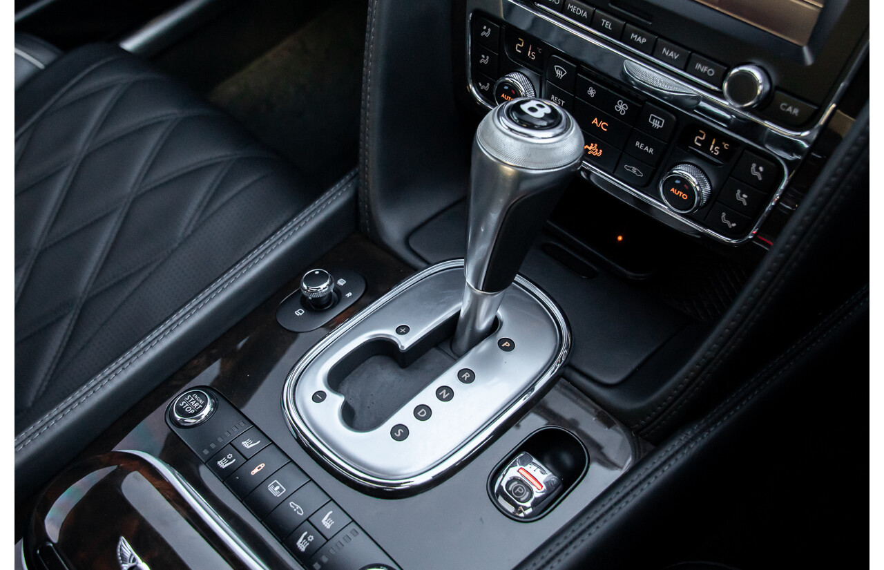 12/2014 Bentley Flying Spur V8 Mulliner (AWD) 3W MY15 4d Sedan Glacier White Twin Turbo V8 4.0L