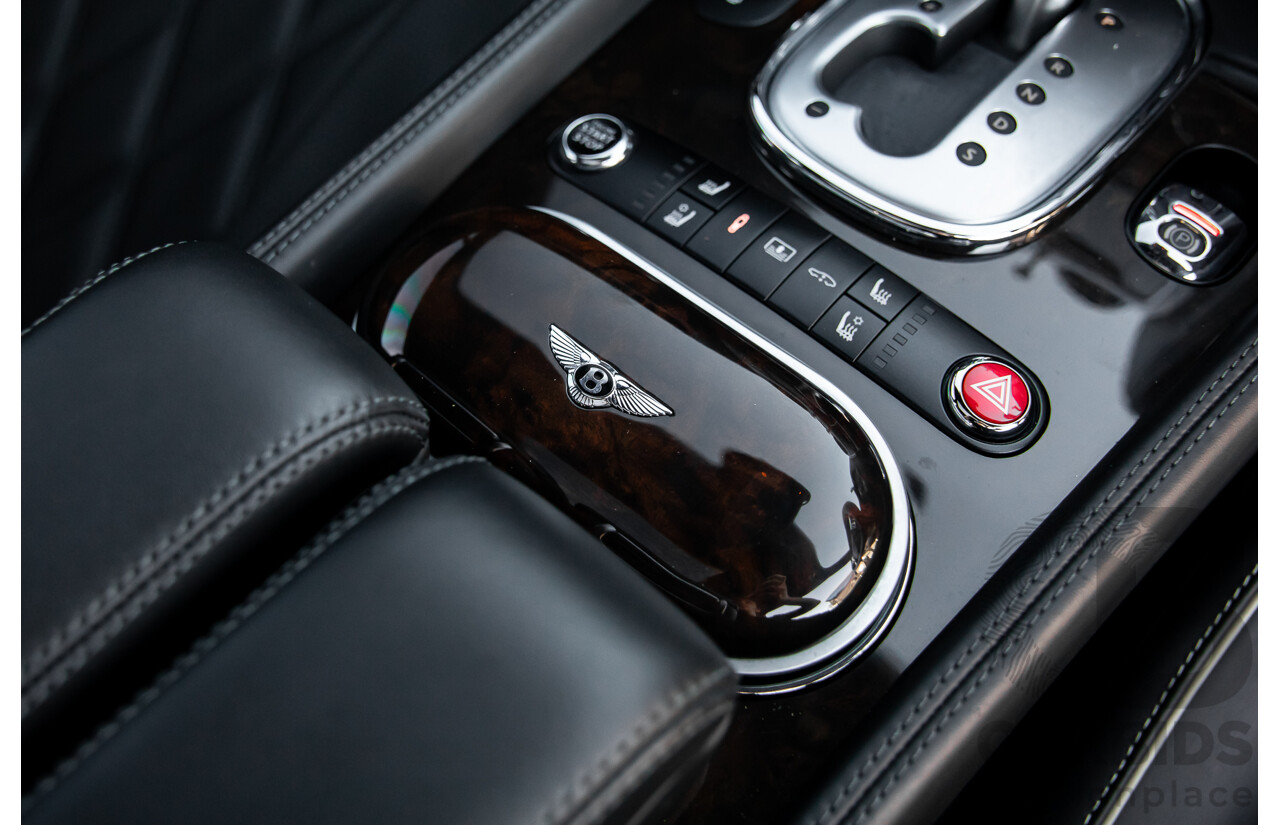 12/2014 Bentley Flying Spur V8 Mulliner (AWD) 3W MY15 4d Sedan Glacier White Twin Turbo V8 4.0L