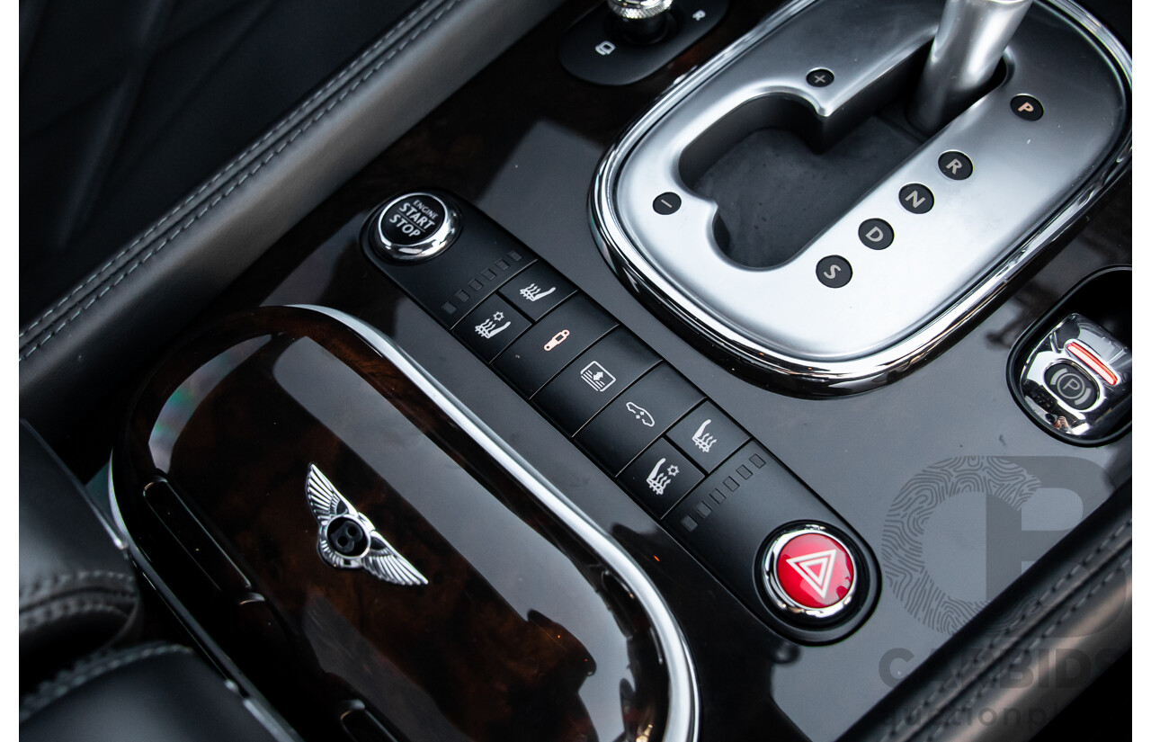 12/2014 Bentley Flying Spur V8 Mulliner (AWD) 3W MY15 4d Sedan Glacier White Twin Turbo V8 4.0L