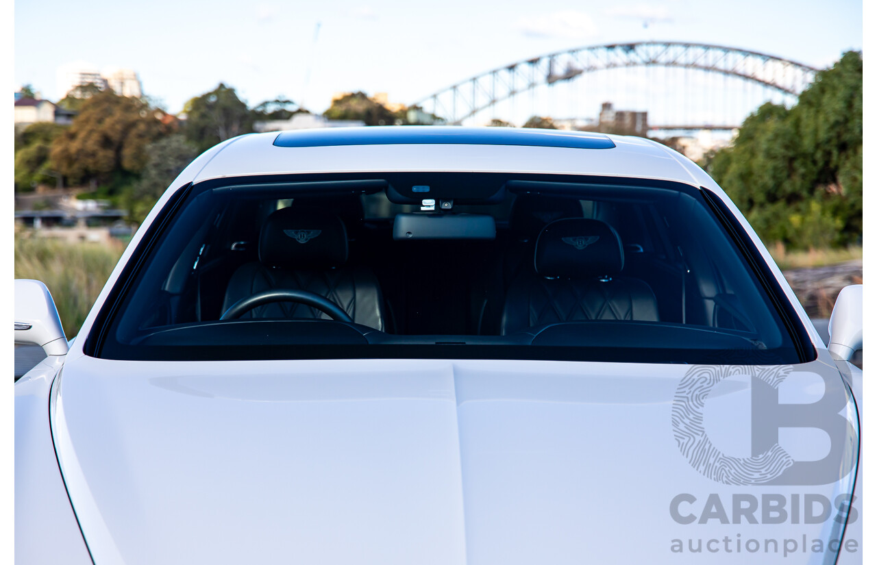12/2014 Bentley Flying Spur V8 Mulliner (AWD) 3W MY15 4d Sedan Glacier White Twin Turbo V8 4.0L
