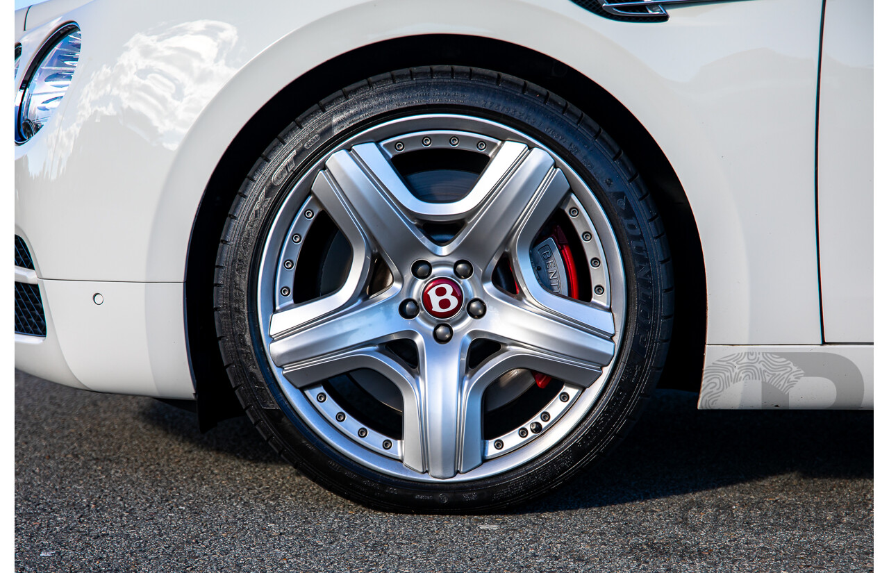 12/2014 Bentley Flying Spur V8 Mulliner (AWD) 3W MY15 4d Sedan Glacier White Twin Turbo V8 4.0L