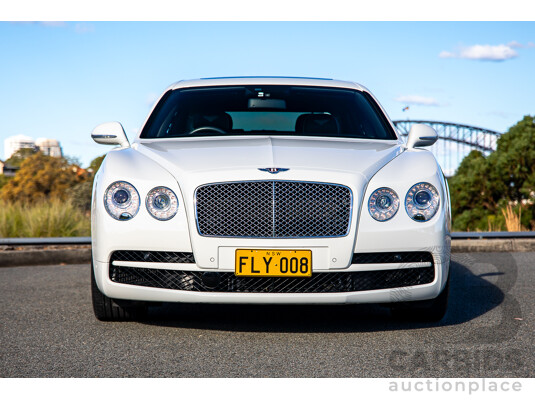 1660166 · 12/2014 Bentley Flying Spur V8 Mulliner (AWD) 3W MY15 4d Sedan Glacier White Twin Turbo V8 4.0L
