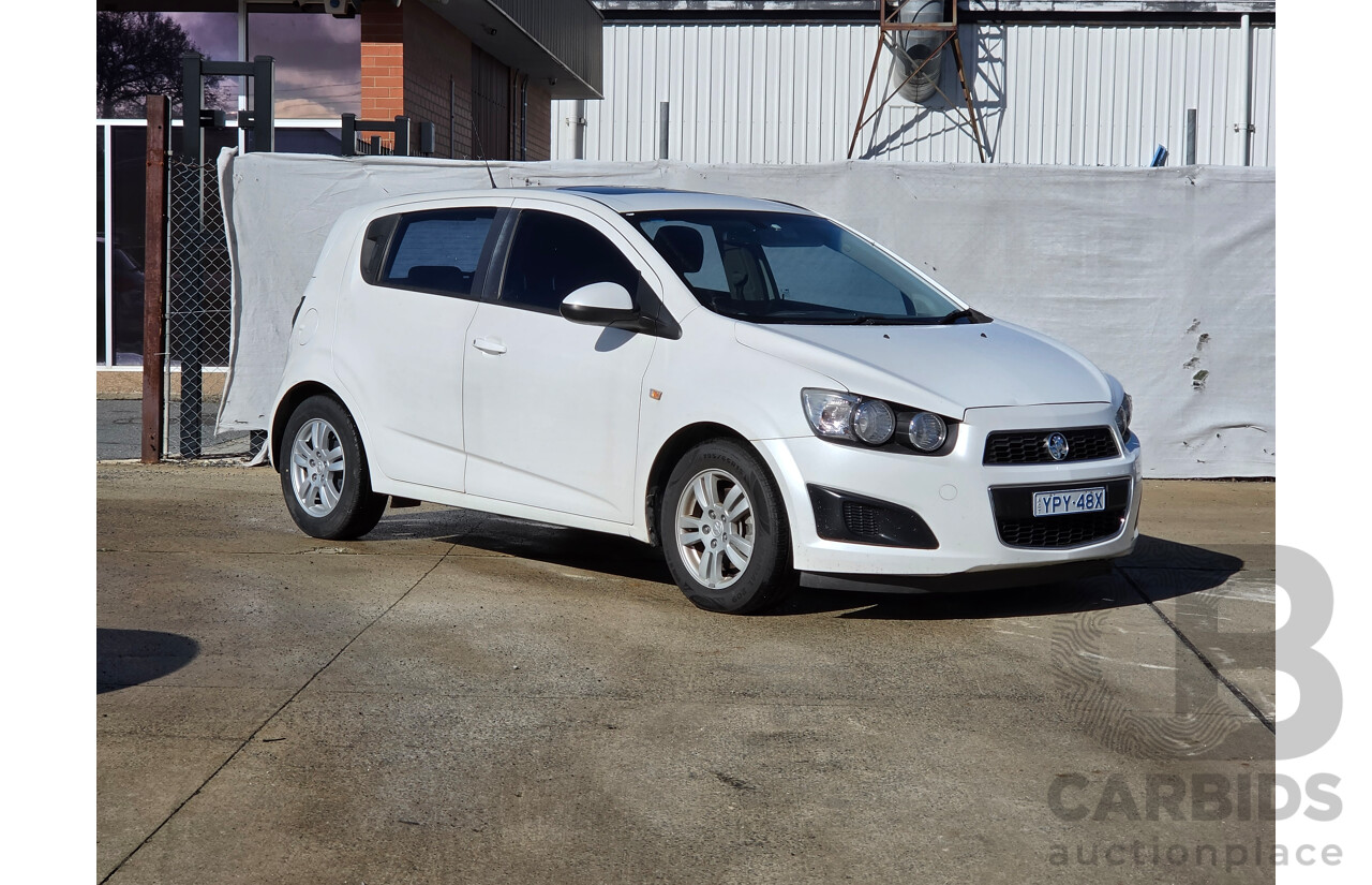 5/2013 Holden Barina CD TM MY13 5d Hatchback White 1.6L