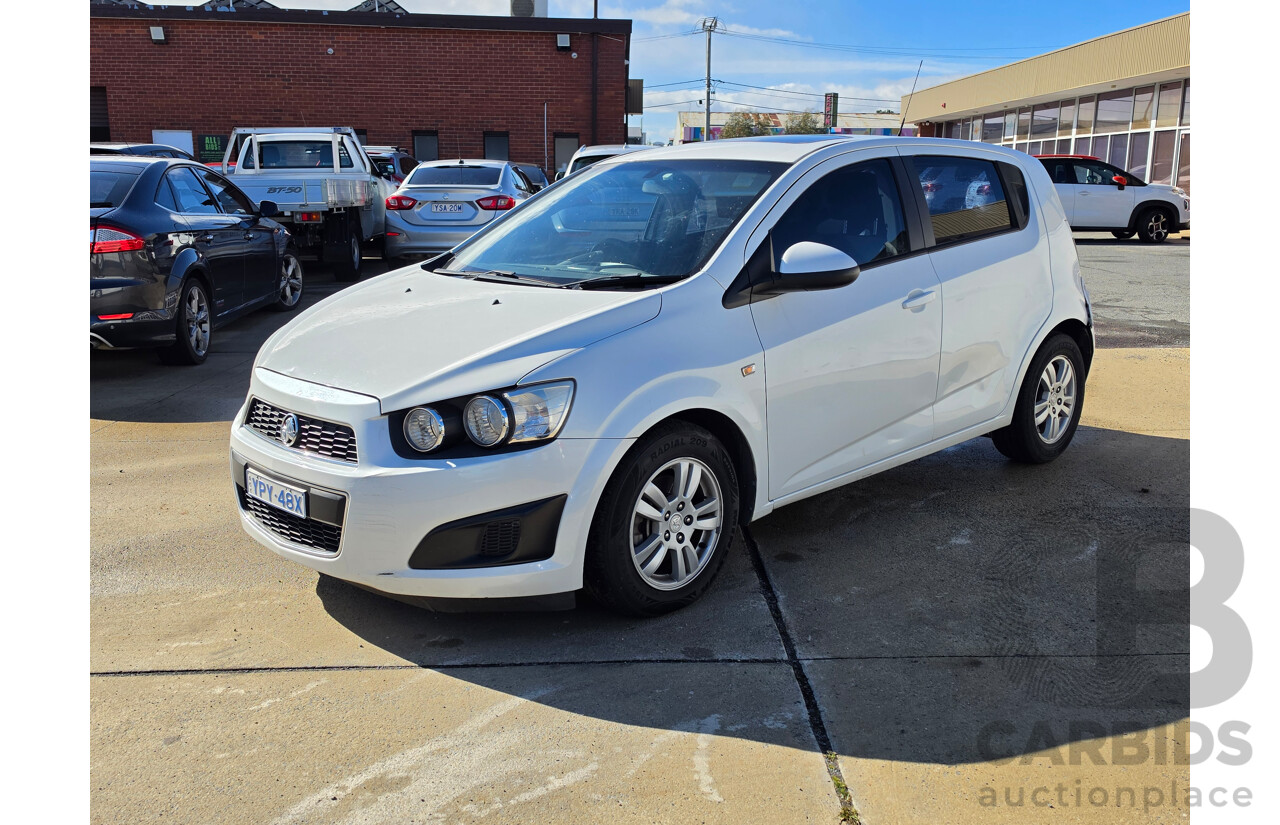 5/2013 Holden Barina CD TM MY13 5d Hatchback White 1.6L