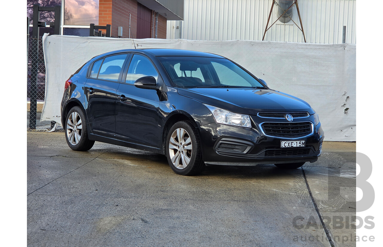 4/2015 Holden Cruze Equipe JH MY14 5d Hatchback Black 1.8L
