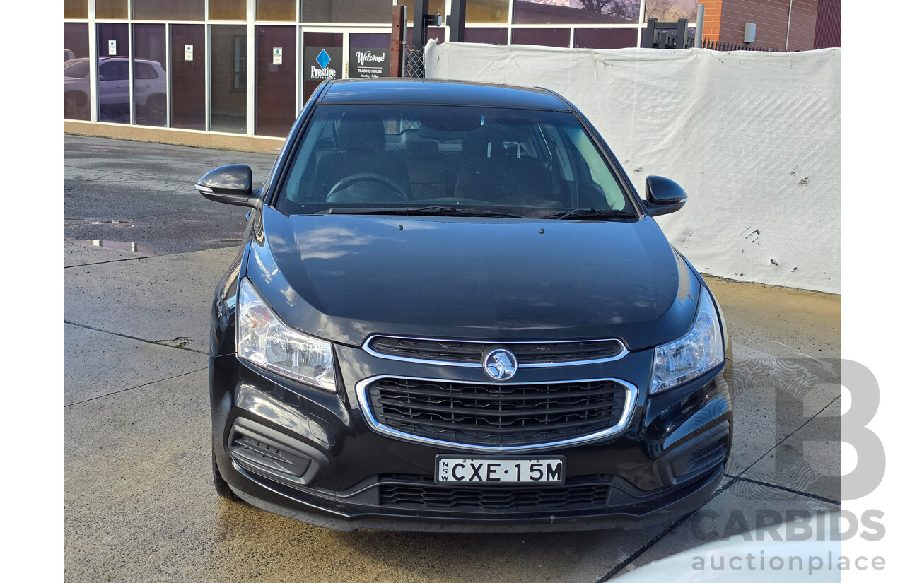 4/2015 Holden Cruze Equipe JH MY14 5d Hatchback Black 1.8L