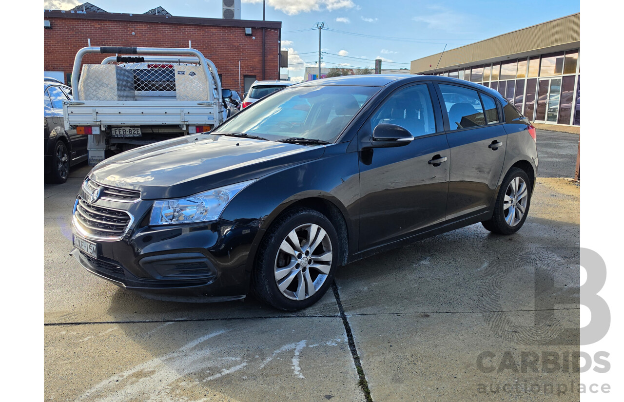 4/2015 Holden Cruze Equipe JH MY14 5d Hatchback Black 1.8L