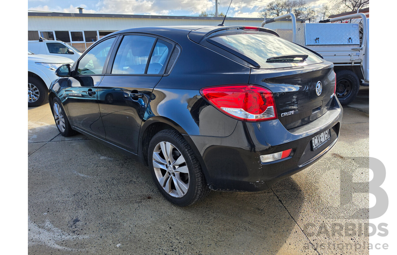 4/2015 Holden Cruze Equipe JH MY14 5d Hatchback Black 1.8L