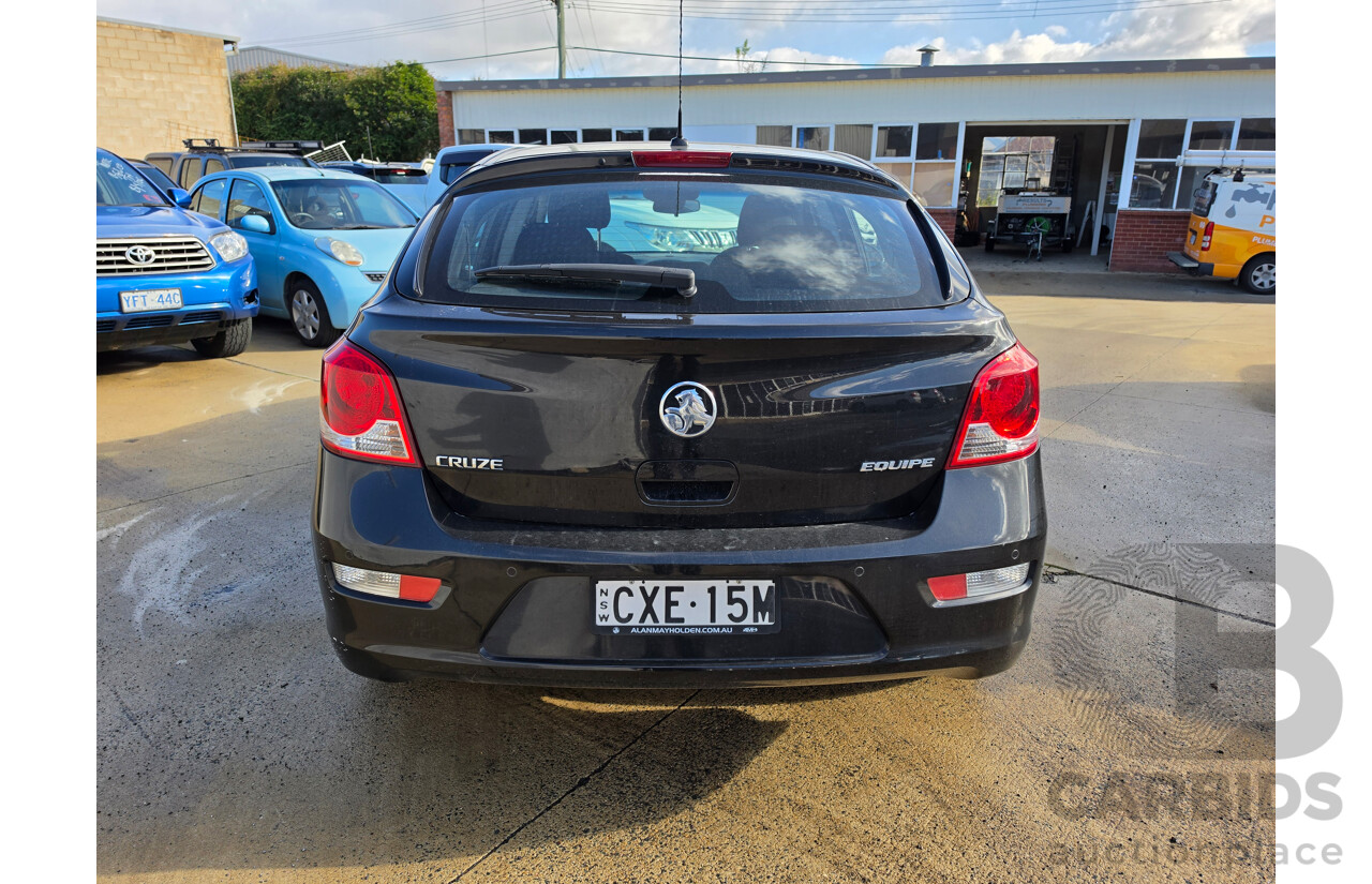 4/2015 Holden Cruze Equipe JH MY14 5d Hatchback Black 1.8L