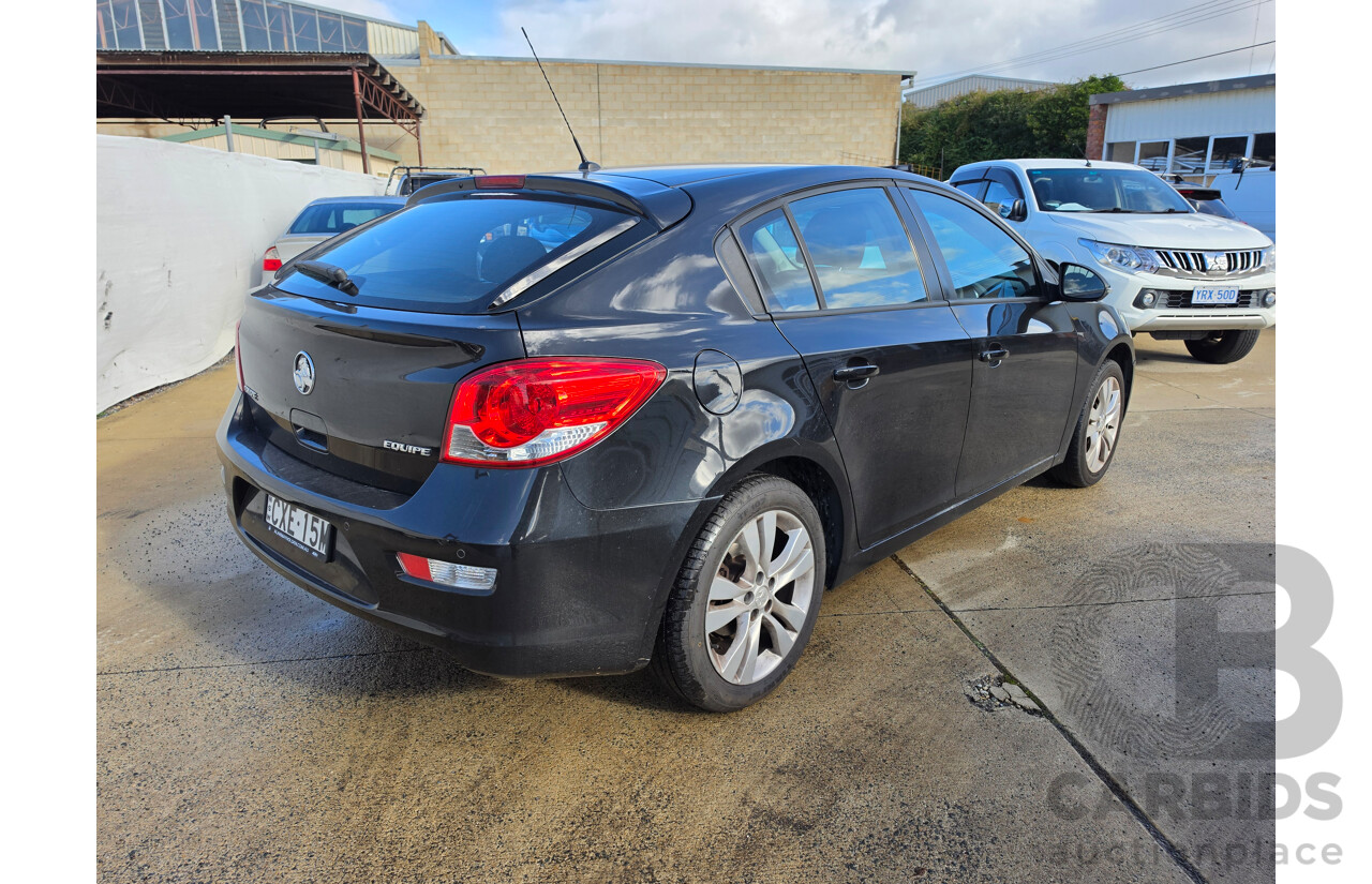 4/2015 Holden Cruze Equipe JH MY14 5d Hatchback Black 1.8L