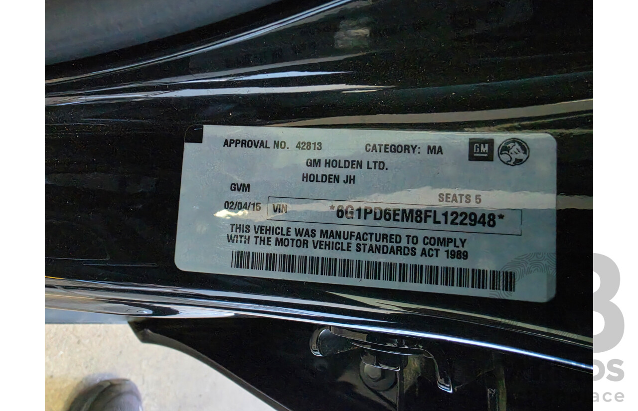4/2015 Holden Cruze Equipe JH MY14 5d Hatchback Black 1.8L