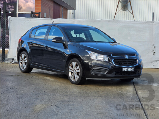 4/2015 Holden Cruze Equipe JH MY14 5d Hatchback Black 1.8L