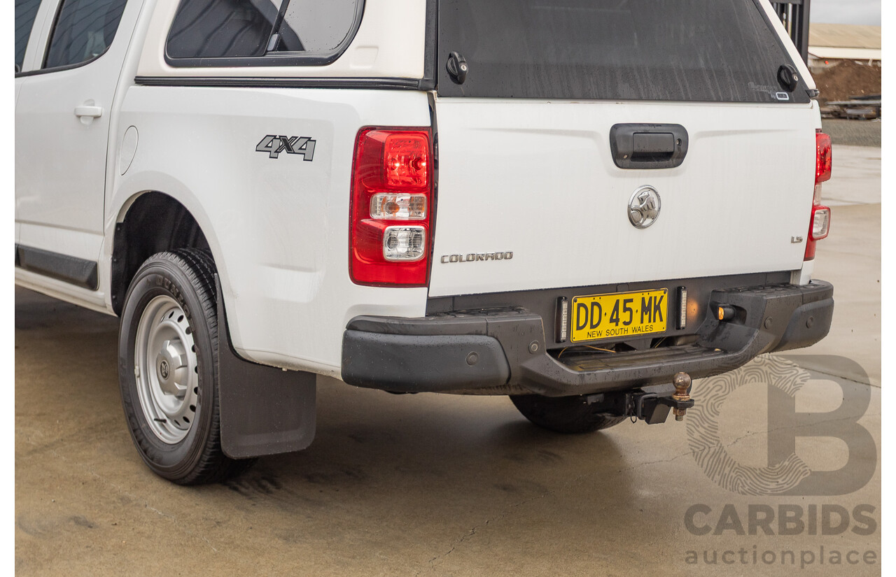 12/2017 Holden Colorado LS (4x4) RG MY18 Crew Cab P/Up White Turbo Diesel 2.8L
