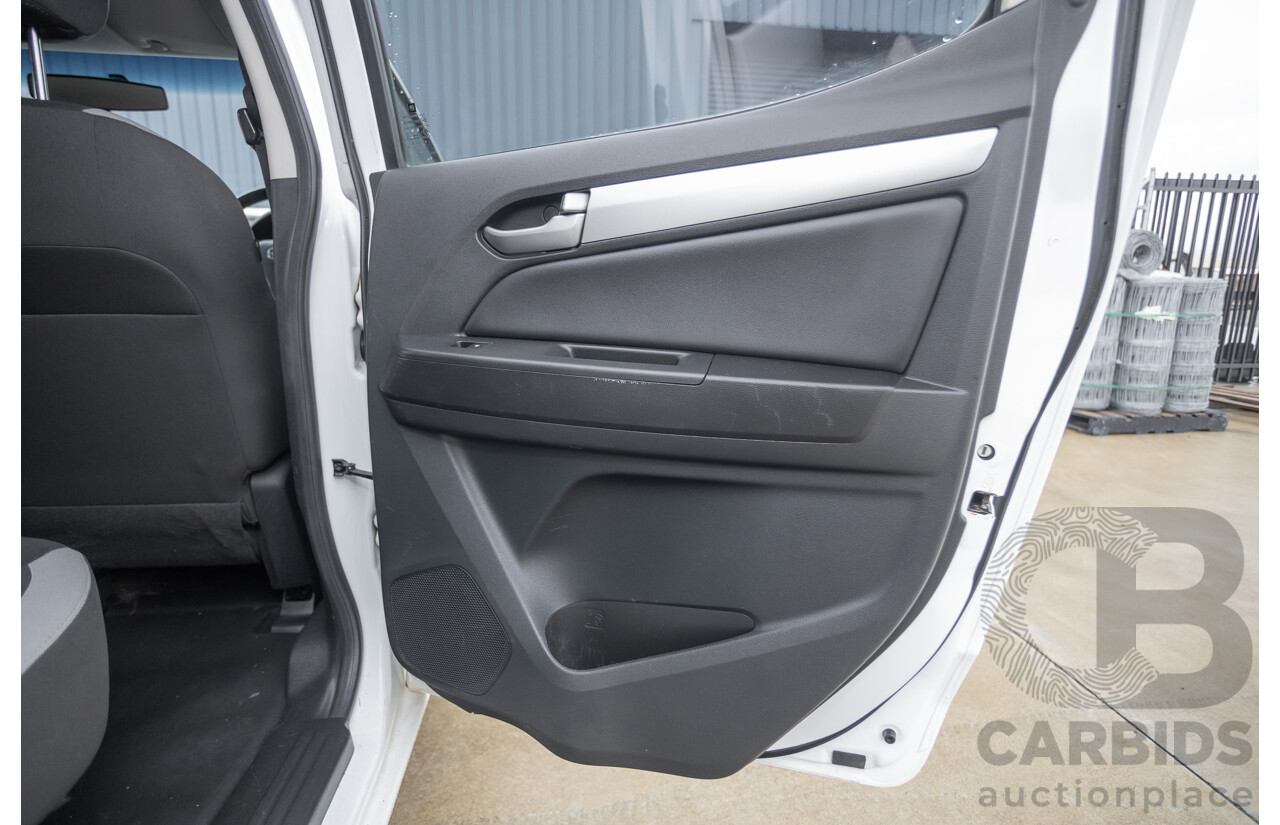 12/2017 Holden Colorado LS (4x4) RG MY18 Crew Cab P/Up White Turbo Diesel 2.8L