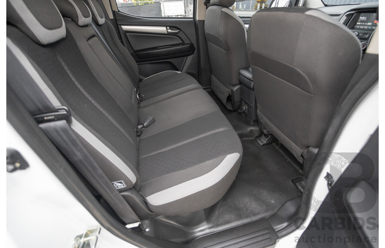 12/2017 Holden Colorado LS (4x4) RG MY18 Crew Cab P/Up White Turbo Diesel 2.8L
