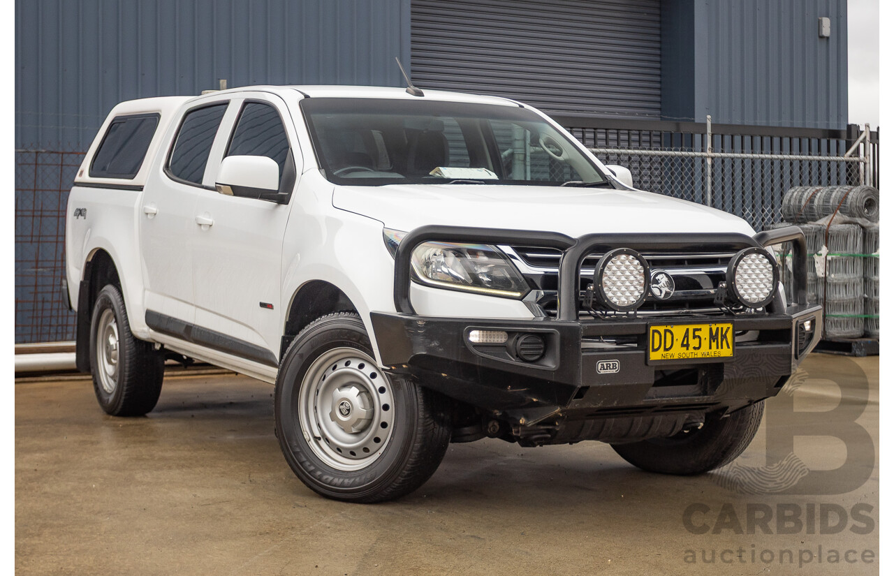 12/2017 Holden Colorado LS (4x4) RG MY18 Crew Cab P/Up White Turbo Diesel 2.8L