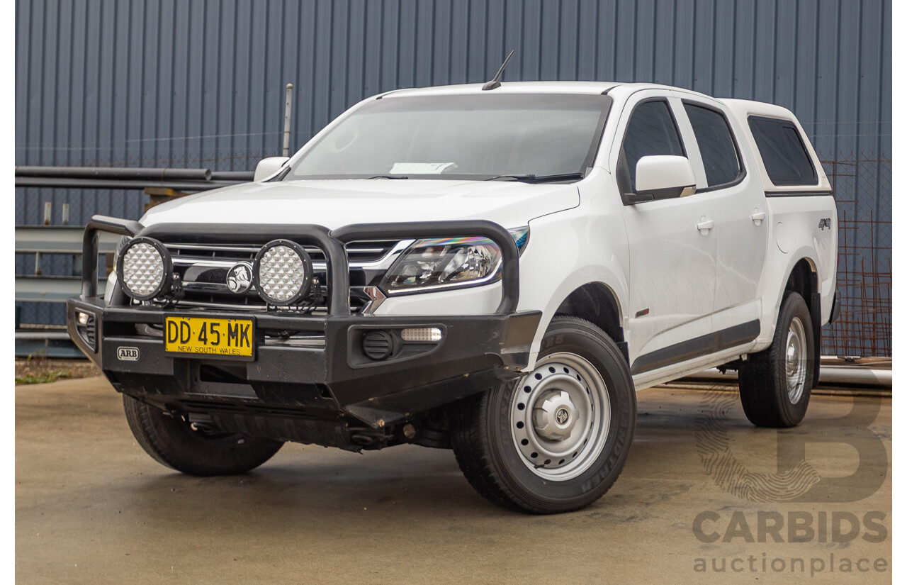 12/2017 Holden Colorado LS (4x4) RG MY18 Crew Cab P/Up White Turbo Diesel 2.8L