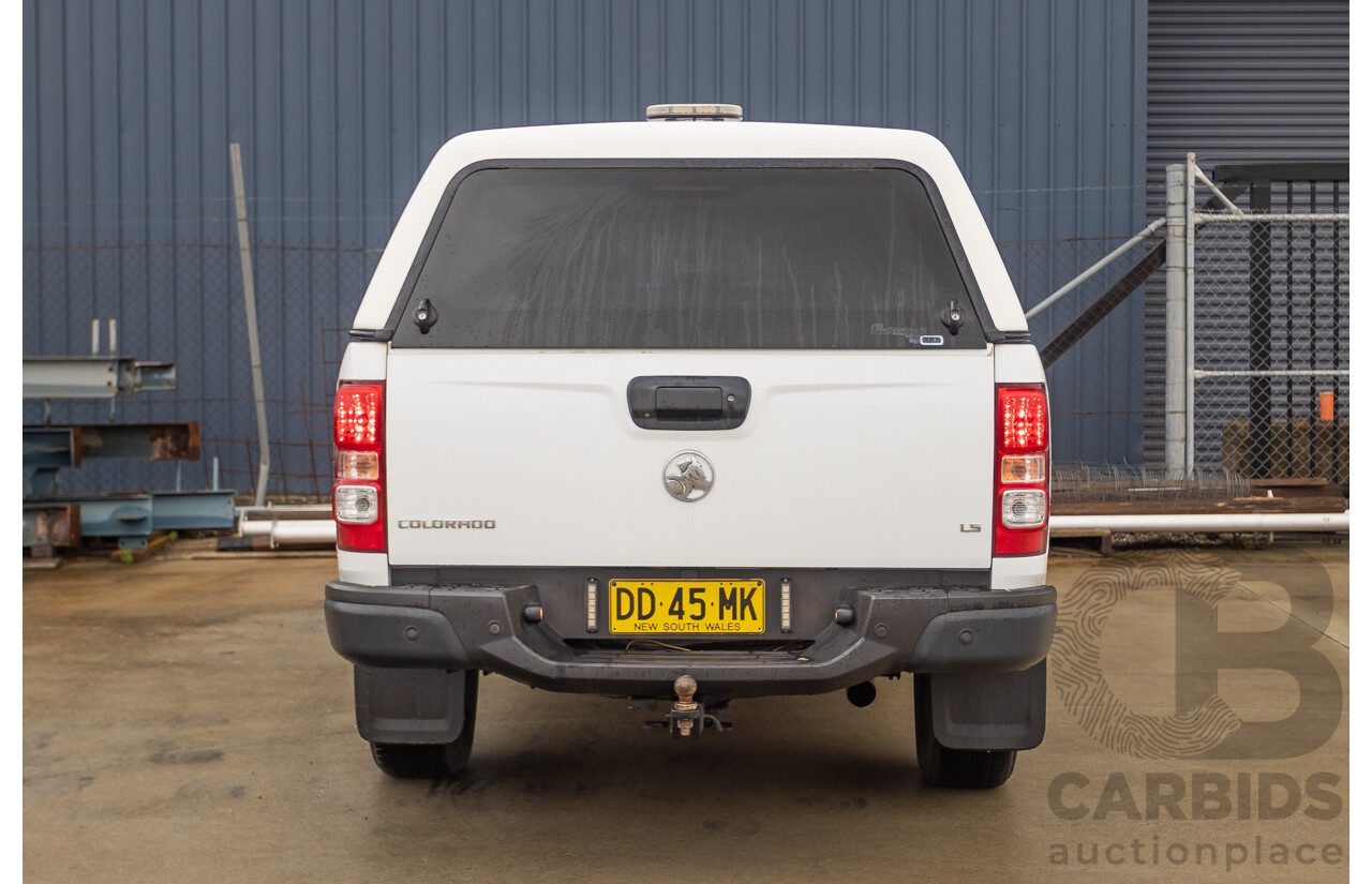 12/2017 Holden Colorado LS (4x4) RG MY18 Crew Cab P/Up White Turbo Diesel 2.8L
