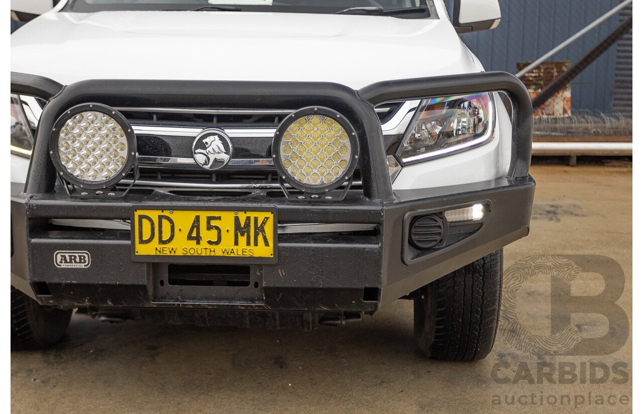 12/2017 Holden Colorado LS (4x4) RG MY18 Crew Cab P/Up White Turbo Diesel 2.8L