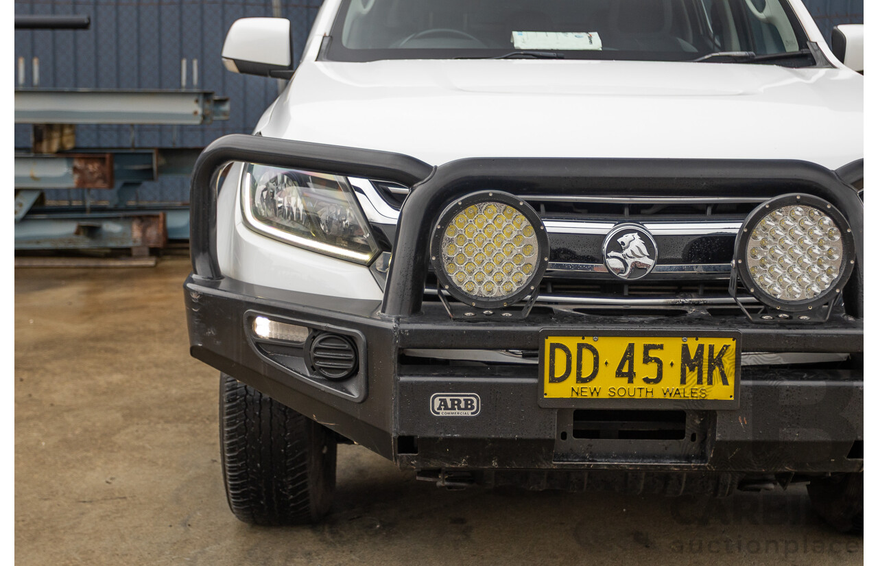 12/2017 Holden Colorado LS (4x4) RG MY18 Crew Cab P/Up White Turbo Diesel 2.8L