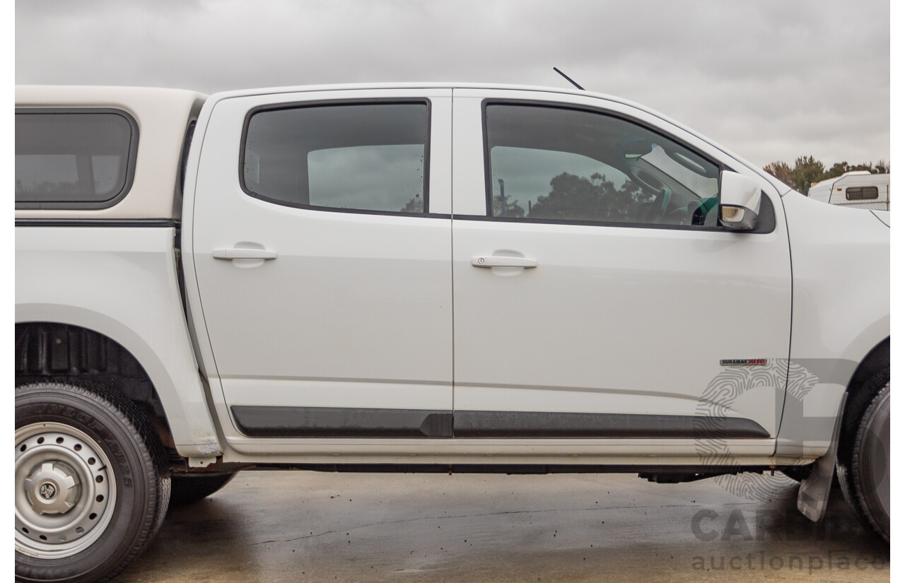 12/2017 Holden Colorado LS (4x4) RG MY18 Crew Cab P/Up White Turbo Diesel 2.8L
