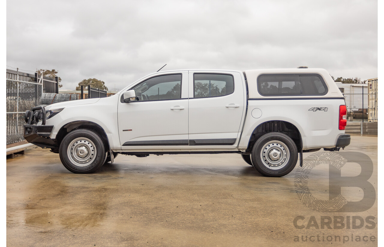 12/2017 Holden Colorado LS (4x4) RG MY18 Crew Cab P/Up White Turbo Diesel 2.8L