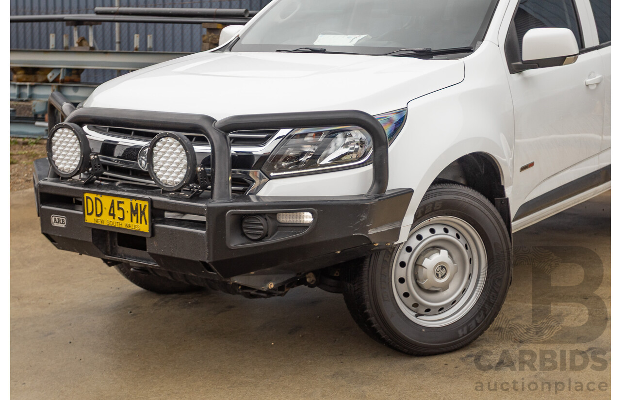 12/2017 Holden Colorado LS (4x4) RG MY18 Crew Cab P/Up White Turbo Diesel 2.8L