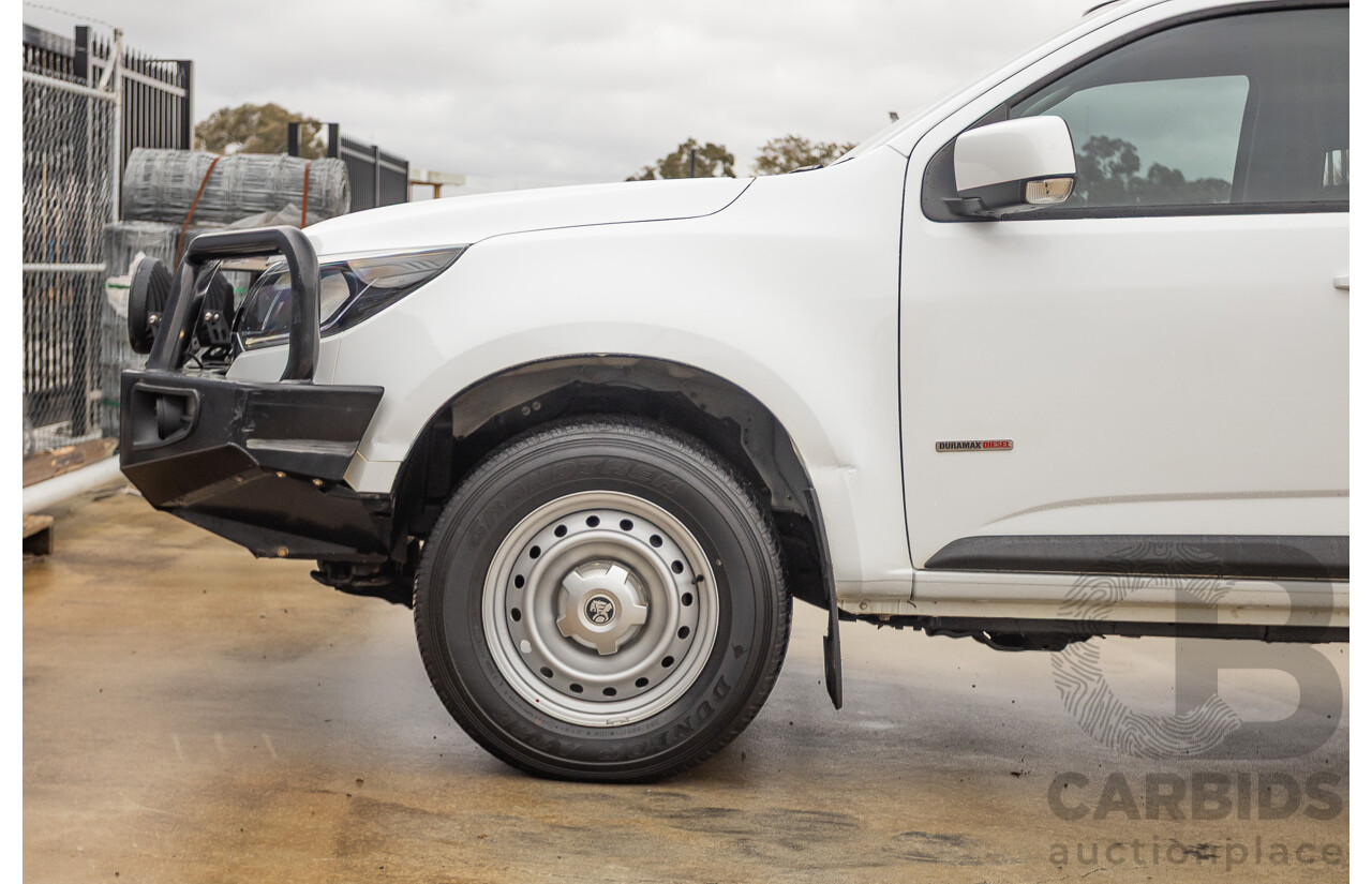 12/2017 Holden Colorado LS (4x4) RG MY18 Crew Cab P/Up White Turbo Diesel 2.8L