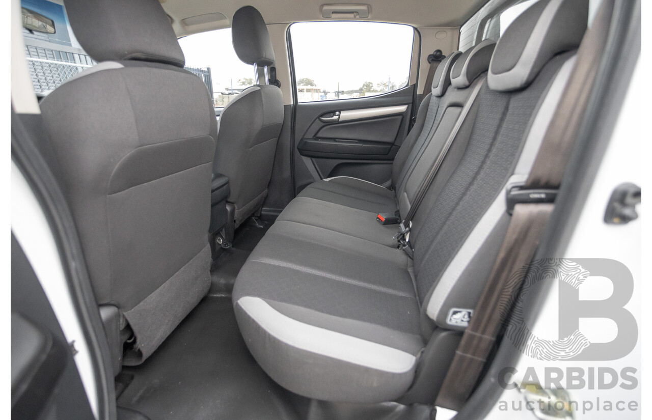 12/2017 Holden Colorado LS (4x4) RG MY18 Crew Cab P/Up White Turbo Diesel 2.8L