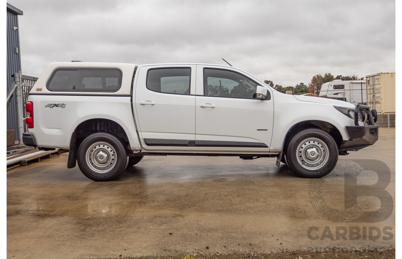 12/2017 Holden Colorado LS (4x4) RG MY18 Crew Cab P/Up White Turbo Diesel 2.8L