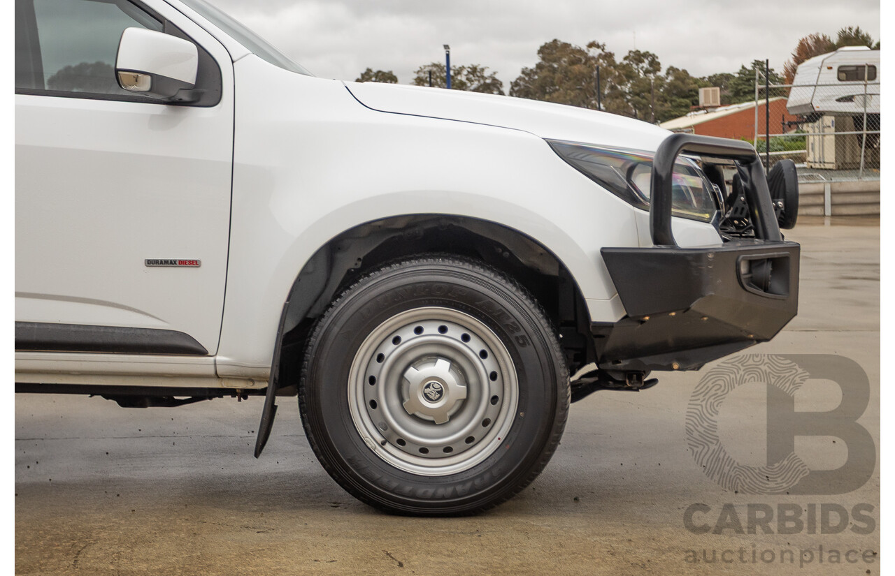12/2017 Holden Colorado LS (4x4) RG MY18 Crew Cab P/Up White Turbo Diesel 2.8L