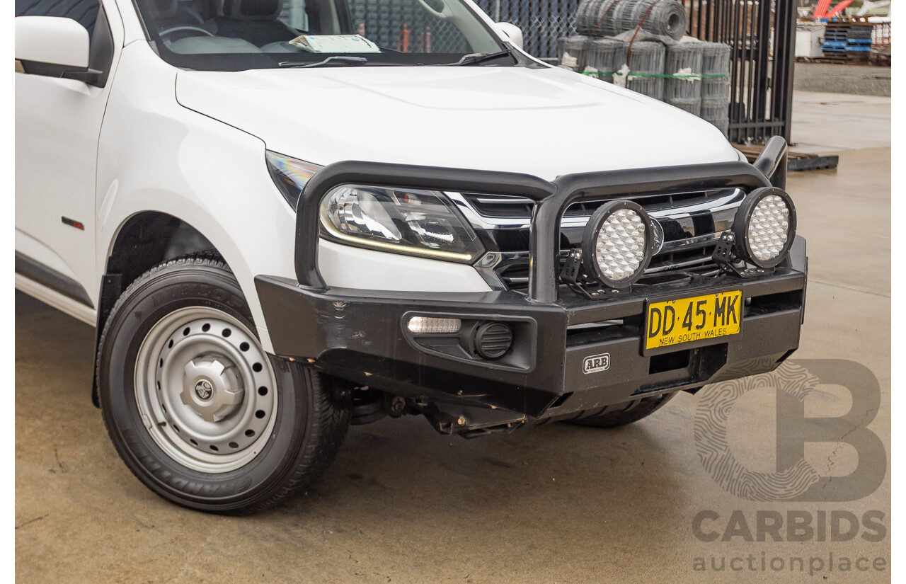 12/2017 Holden Colorado LS (4x4) RG MY18 Crew Cab P/Up White Turbo Diesel 2.8L