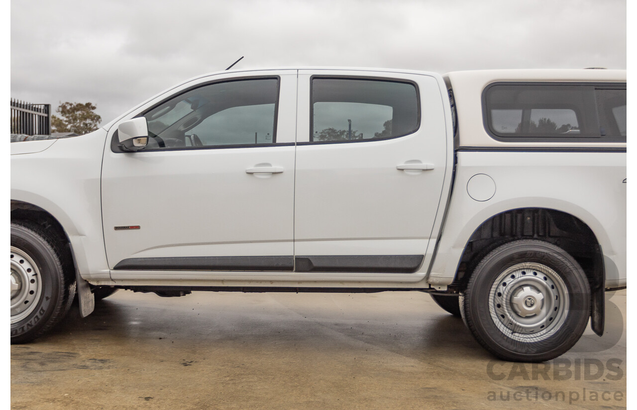 12/2017 Holden Colorado LS (4x4) RG MY18 Crew Cab P/Up White Turbo Diesel 2.8L