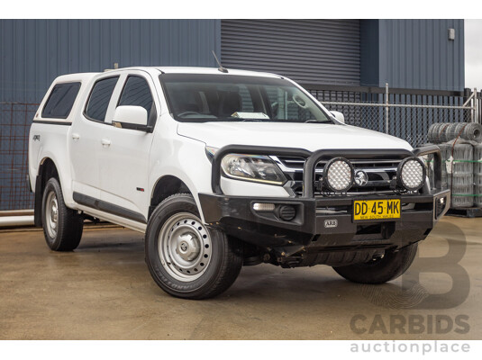 12/2017 Holden Colorado LS (4x4) RG MY18 Crew Cab P/Up White Turbo Diesel 2.8L