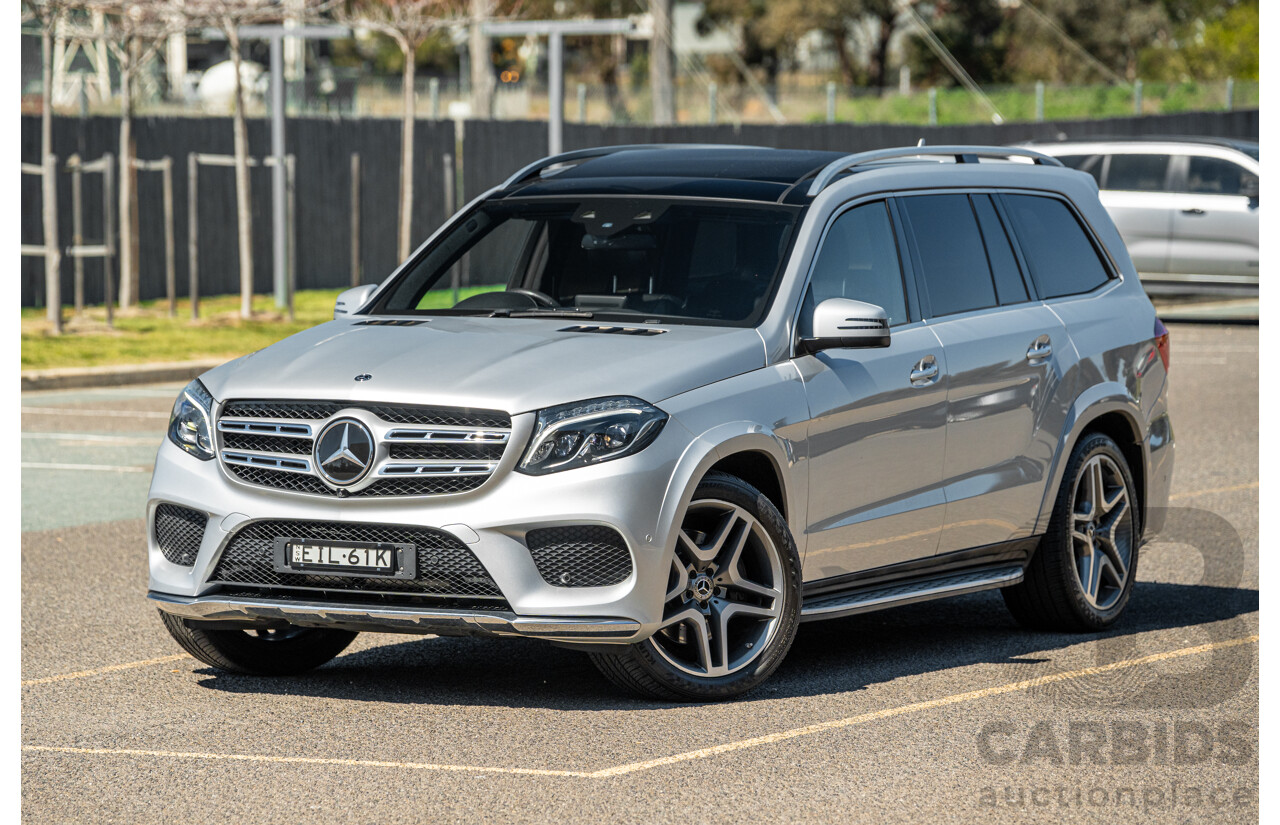 2/2019 Mercedes Benz GLS 350d AMG Pack 4MATIC (AWD) X166 MY18 4d Wagon Iridium Silver Metallic Turbo V6 3.0L