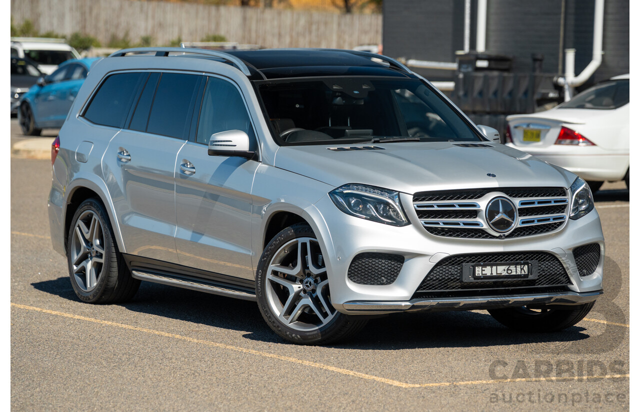 2/2019 Mercedes Benz GLS 350d AMG Pack 4MATIC (AWD) X166 MY18 4d Wagon Iridium Silver Metallic Turbo V6 3.0L