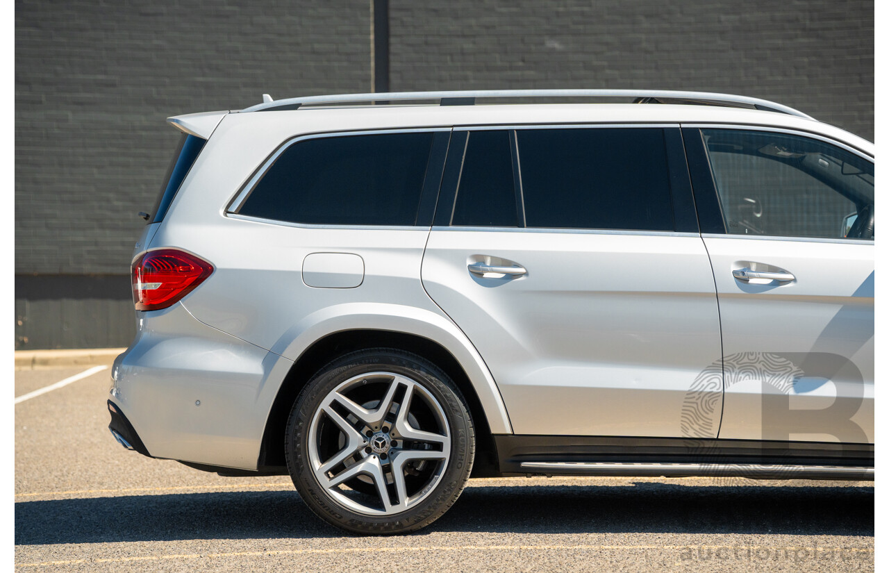 2/2019 Mercedes Benz GLS 350d AMG Pack 4MATIC (AWD) X166 MY18 4d Wagon Iridium Silver Metallic Turbo V6 3.0L