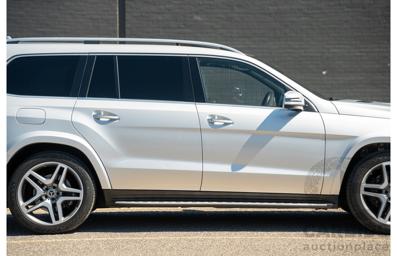 2/2019 Mercedes Benz GLS 350d AMG Pack 4MATIC (AWD) X166 MY18 4d Wagon Iridium Silver Metallic Turbo V6 3.0L