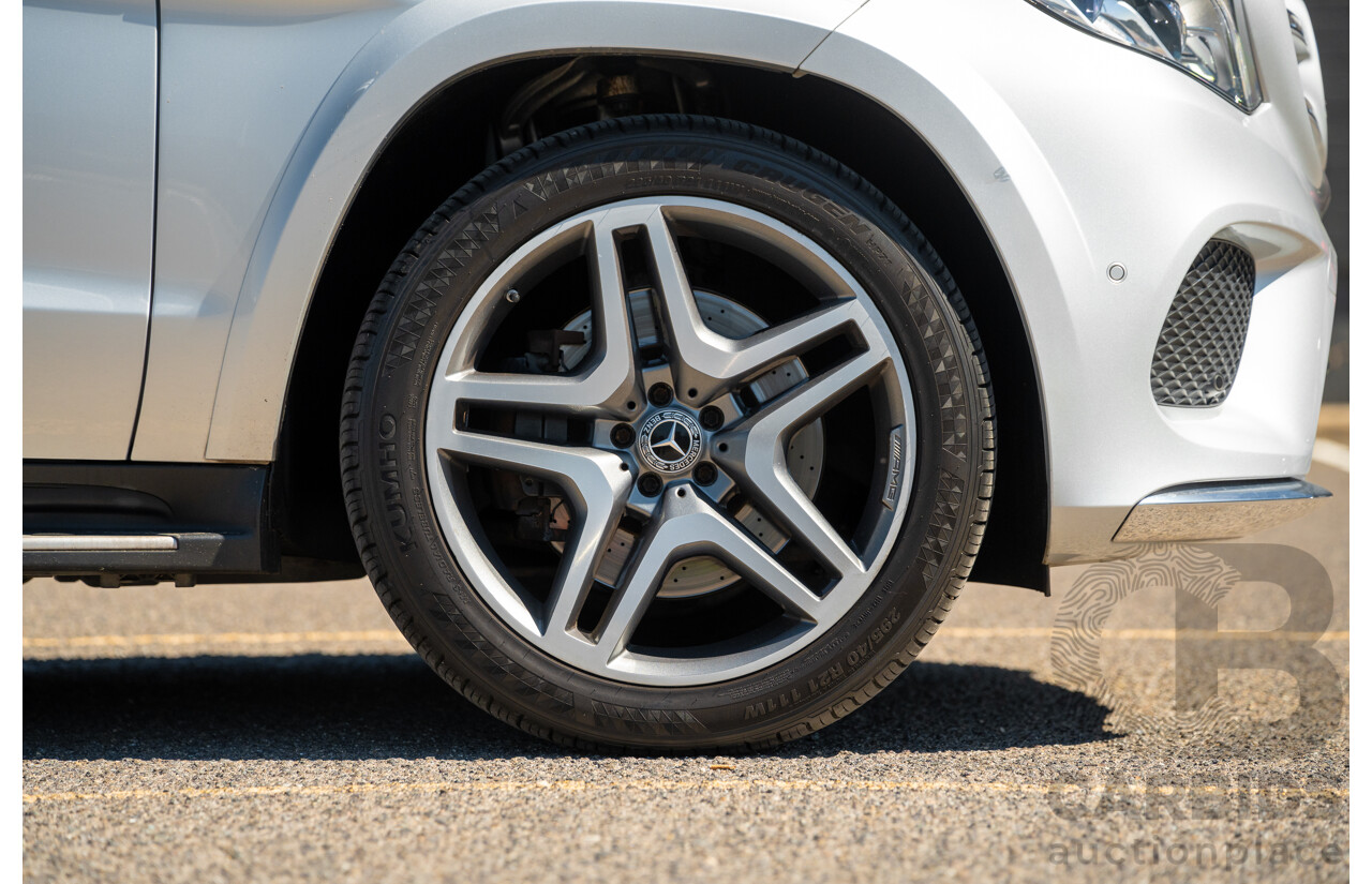 2/2019 Mercedes Benz GLS 350d AMG Pack 4MATIC (AWD) X166 MY18 4d Wagon Iridium Silver Metallic Turbo V6 3.0L
