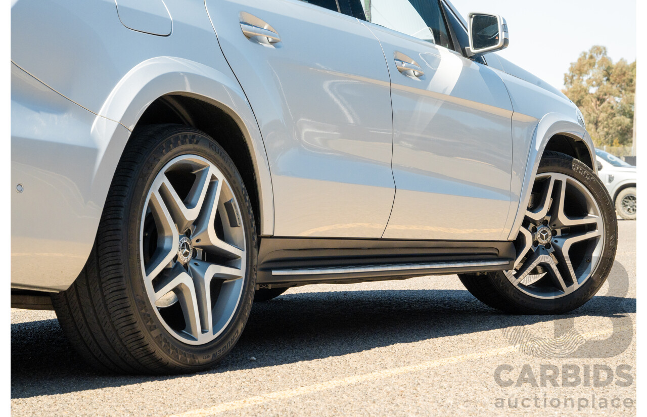 2/2019 Mercedes Benz GLS 350d AMG Pack 4MATIC (AWD) X166 MY18 4d Wagon Iridium Silver Metallic Turbo V6 3.0L