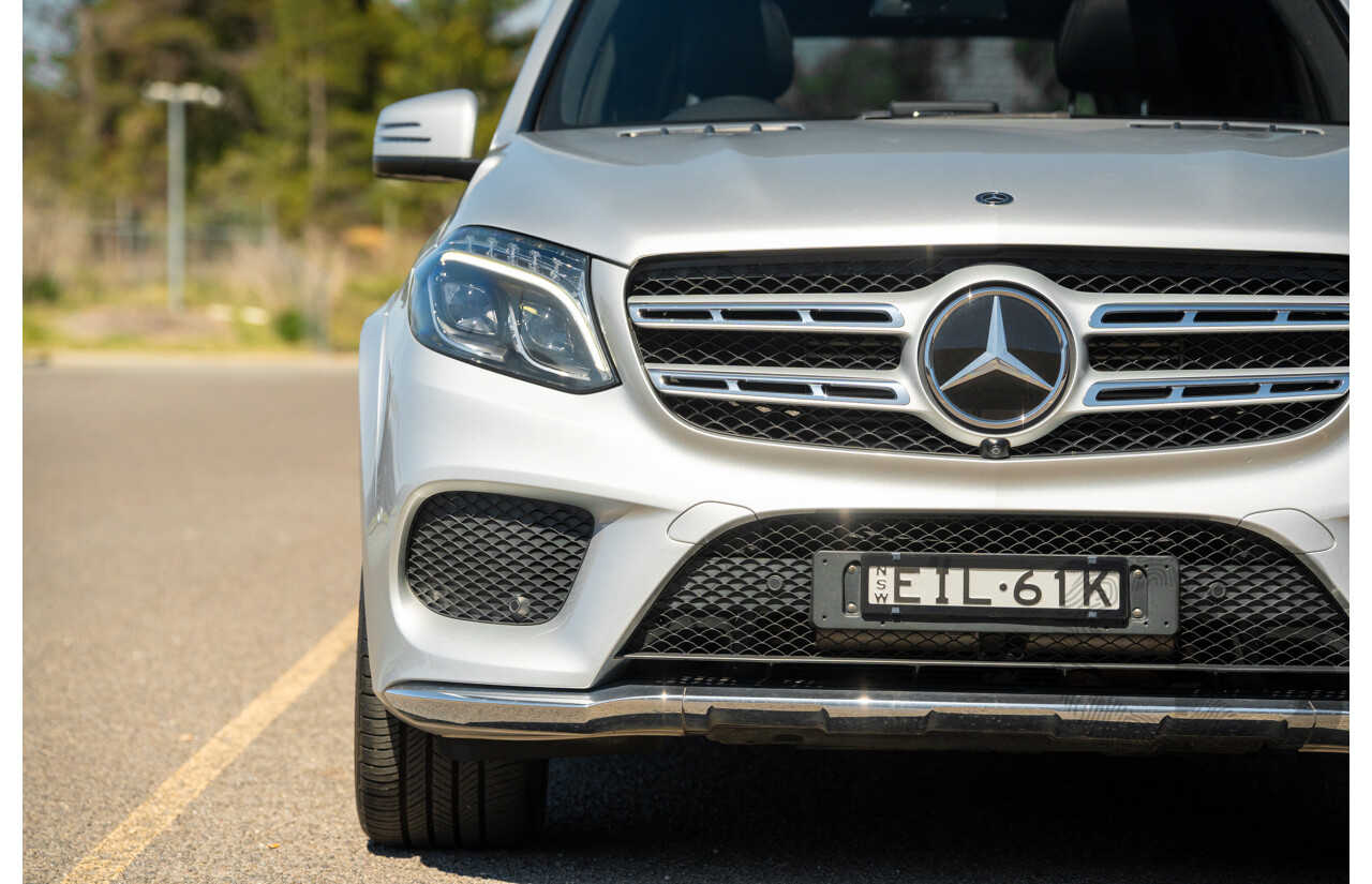2/2019 Mercedes Benz GLS 350d AMG Pack 4MATIC (AWD) X166 MY18 4d Wagon Iridium Silver Metallic Turbo V6 3.0L