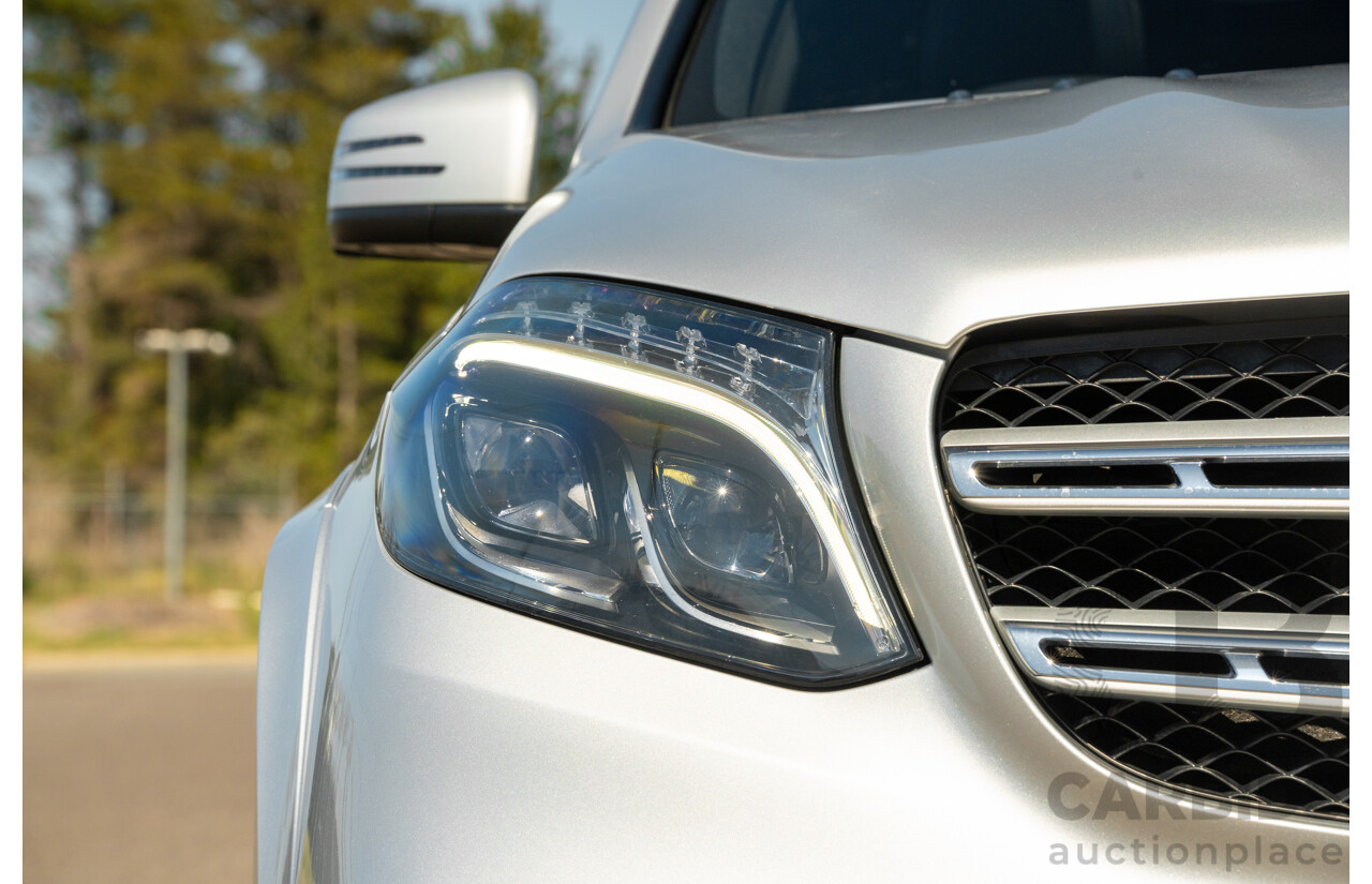2/2019 Mercedes Benz GLS 350d AMG Pack 4MATIC (AWD) X166 MY18 4d Wagon Iridium Silver Metallic Turbo V6 3.0L
