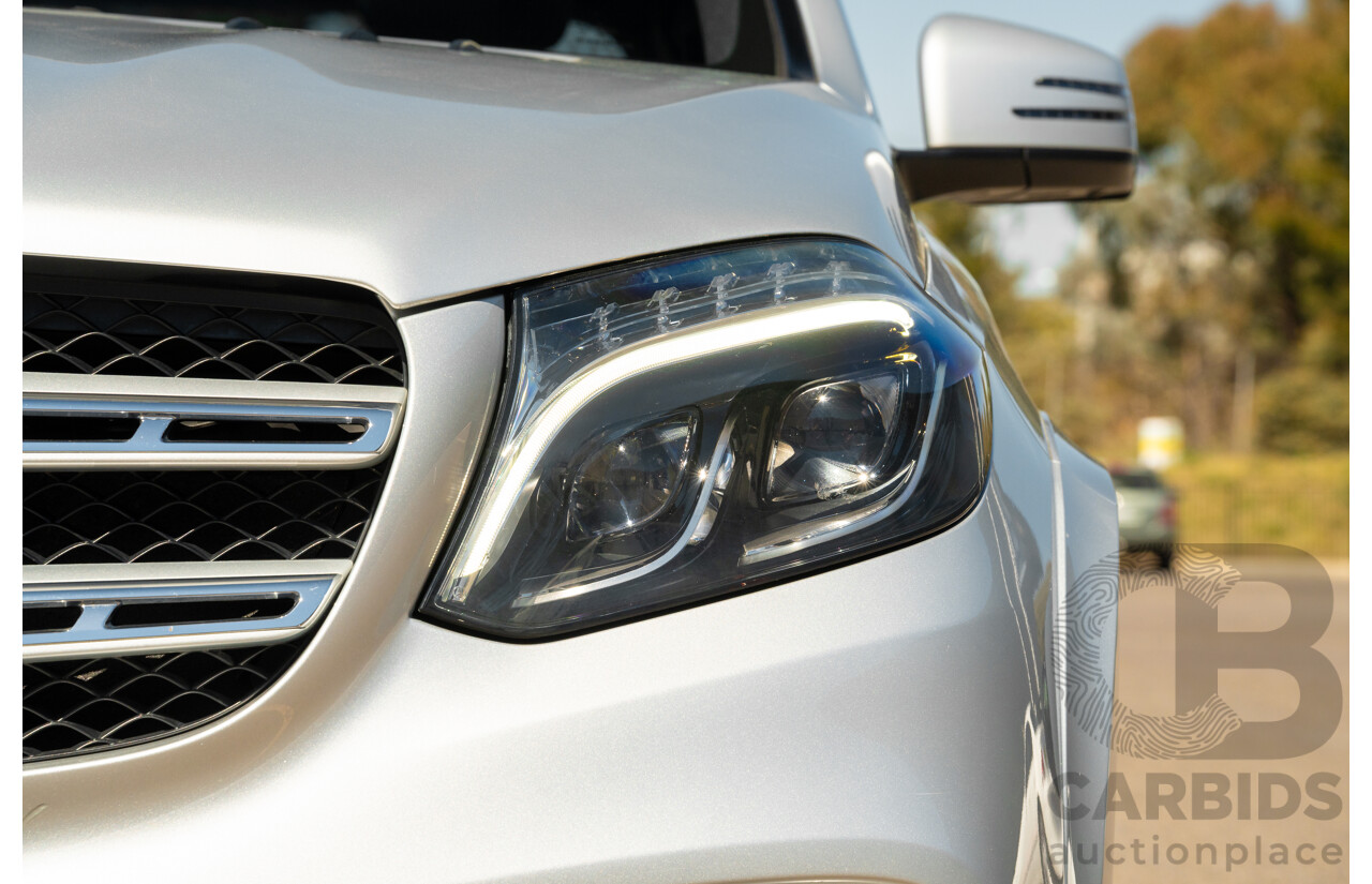 2/2019 Mercedes Benz GLS 350d AMG Pack 4MATIC (AWD) X166 MY18 4d Wagon Iridium Silver Metallic Turbo V6 3.0L