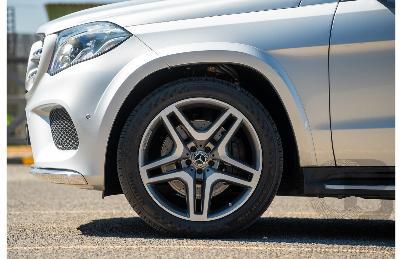 2/2019 Mercedes Benz GLS 350d AMG Pack 4MATIC (AWD) X166 MY18 4d Wagon Iridium Silver Metallic Turbo V6 3.0L